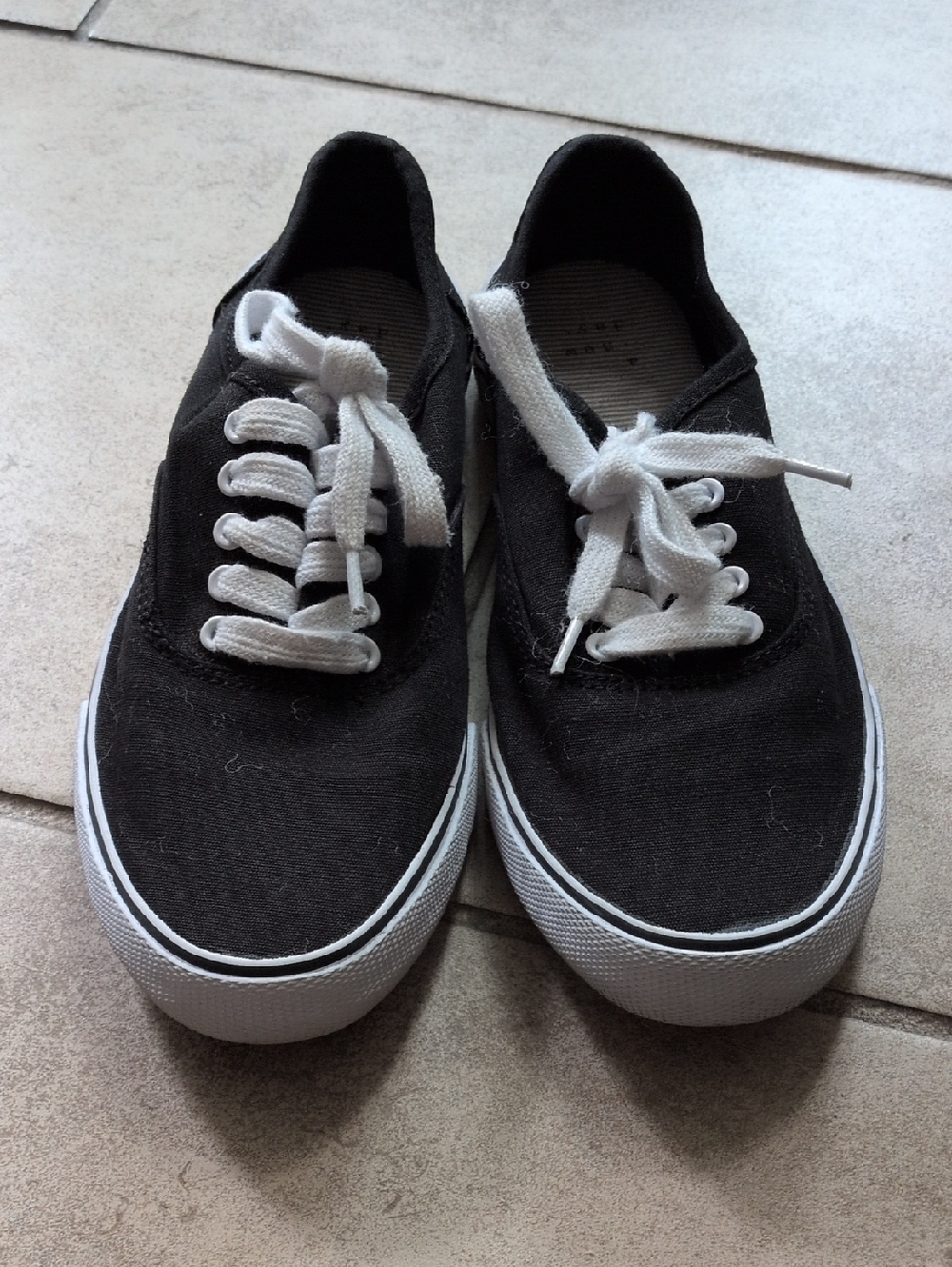 A New Day Black Canvas Low-Top Sneakers